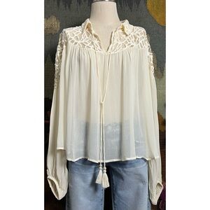 Anthropologie Blouse Top XL